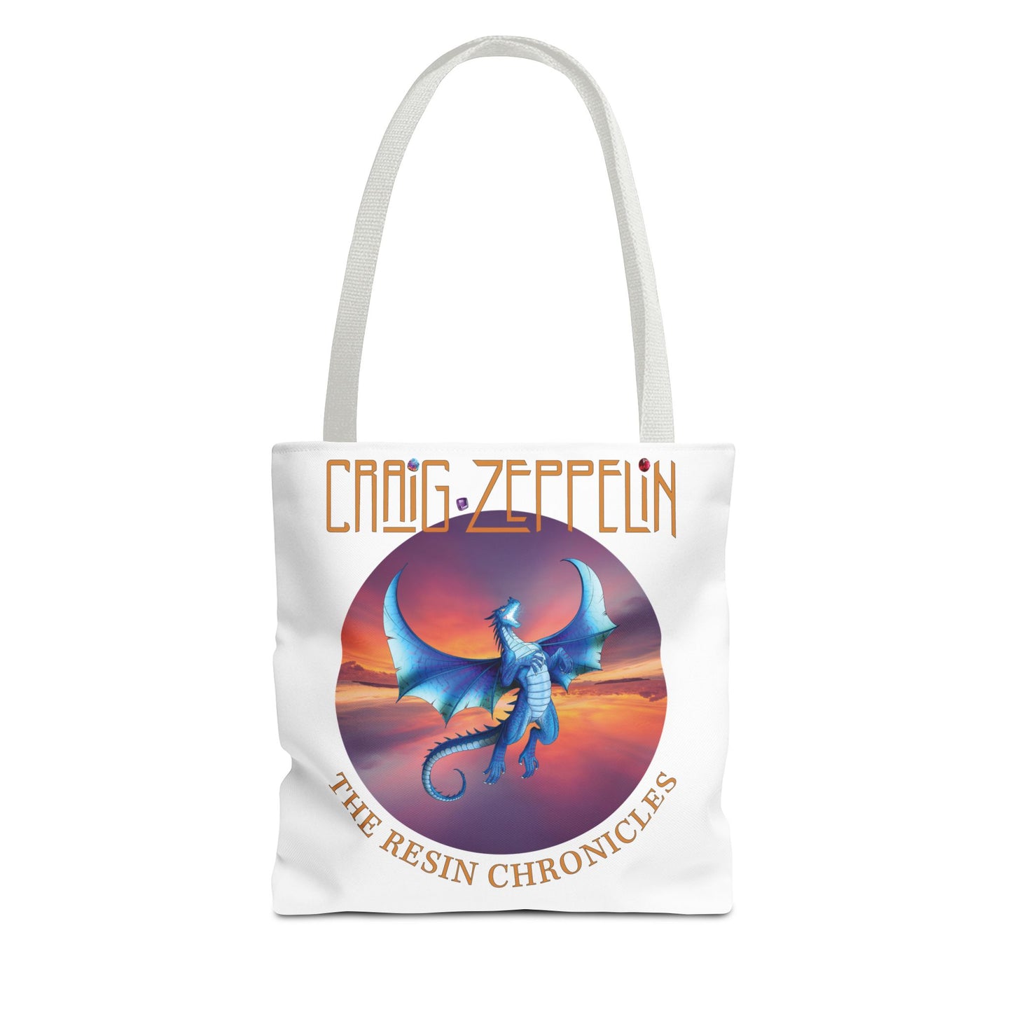Dragon Band Tote — "Craig Zeppelin: The Resin Chronicles" Graphic Tote Bag