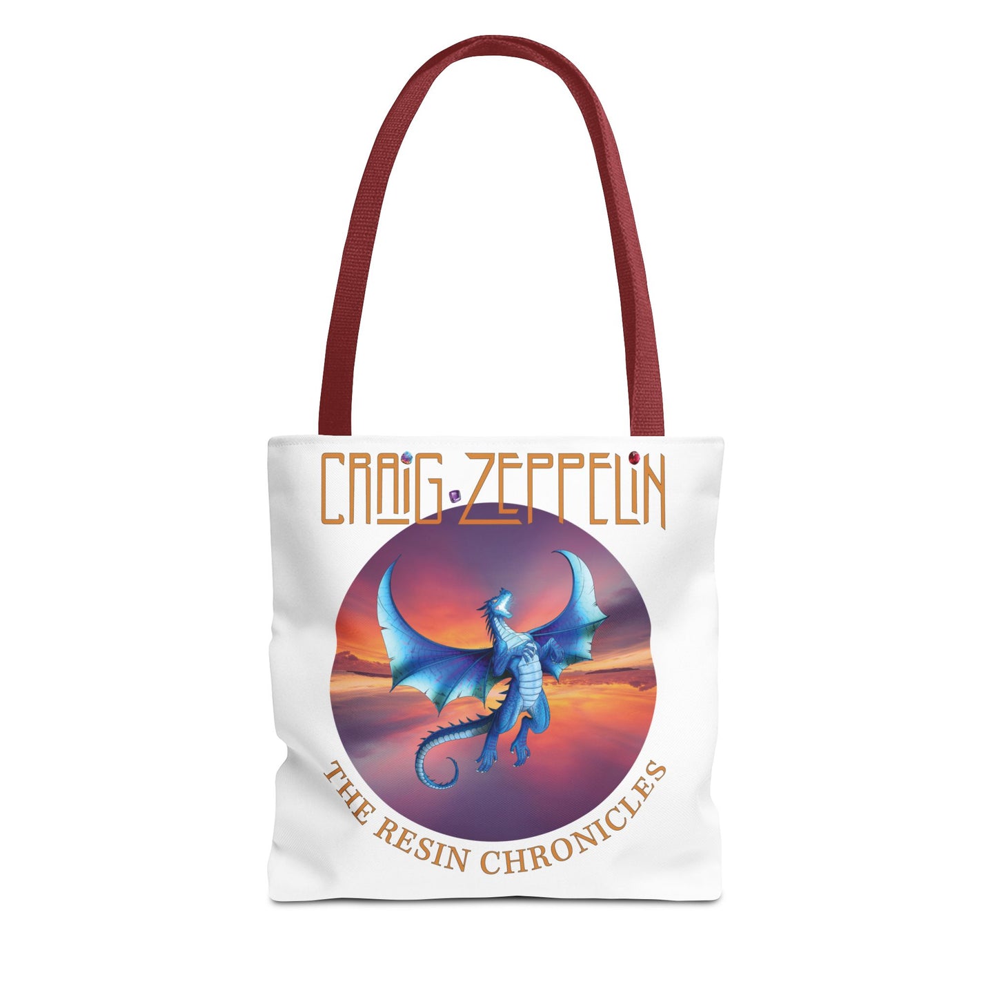 Dragon Band Tote — "Craig Zeppelin: The Resin Chronicles" Graphic Tote Bag