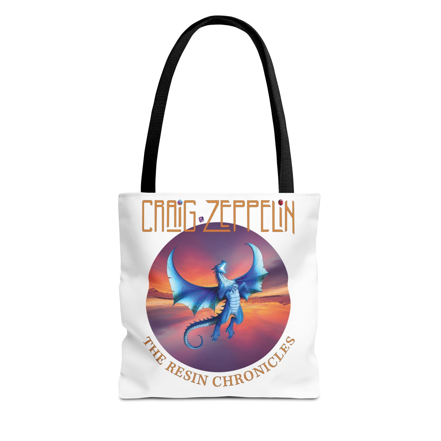 Dragon Band Tote — "Craig Zeppelin: The Resin Chronicles" Graphic Tote Bag